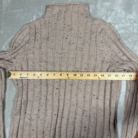 NWT Madewell Donegal Blush Evercrest Turtleneck Wool Blend Sweater Size Small - Picture 9 of 16